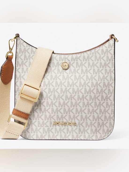 Michael Kors Handbags - ✨ Michael Kors Briley Small Logo Messenger Crossbody Bag Vanilla ✨